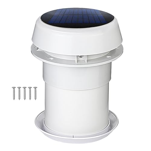 Pactrade Marine Solar Roof Vent Fan - Dual-Mode 12V/Solar Vent
