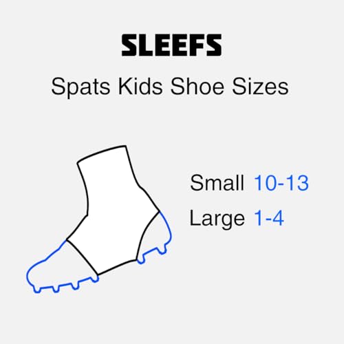 SLEEFS Basic Black Kids Spats/Cleat Covers