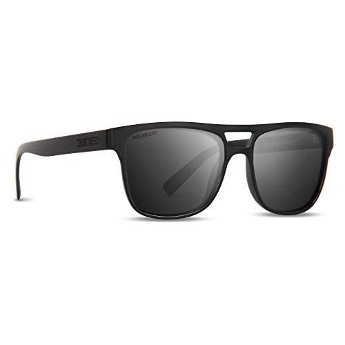 Epoch Eyewear Oscar Black Sport Motorcycle Riding Driving Sunglasses with Polarized Smoke Lens