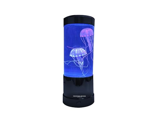 Image of Wireless Express LuminaJellyfish Mood Lamp with LED Lights - Realistic Jellyfish Motion, Multi-Color Changing LED Modes, Auto Shut Off (Black)