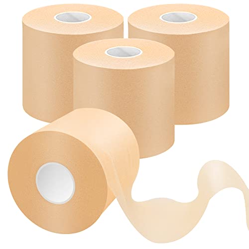 Dimora 4-Rolls Pre Wrap Tape Athletic Foam Sports Tapes, Black Pre Wrap Bandage For Ankles Wrists Hands And Knees, 2.75 Inches X 30 Yards - Beige #TOP5