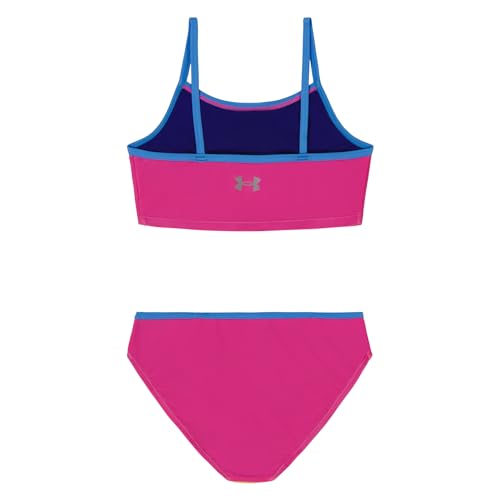 Image of Under Armour Girls' Two Piece Bikini Swimsuit, UPF 50+ Sun Protection, Quick Drying Bathing Suit