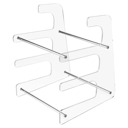 LRFVHYQNK Expositor acrílico transparente, Soporte de teclado acrílico ajustable 3 niveles for teclados mecánicos