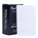 ROYAL SHAVE 100% Natural Alum Block for Men, Skin Soothing Aftershave Stone, Relieves Razor Burn & Heals Accidental Cuts (3.5 oz.) Made in France