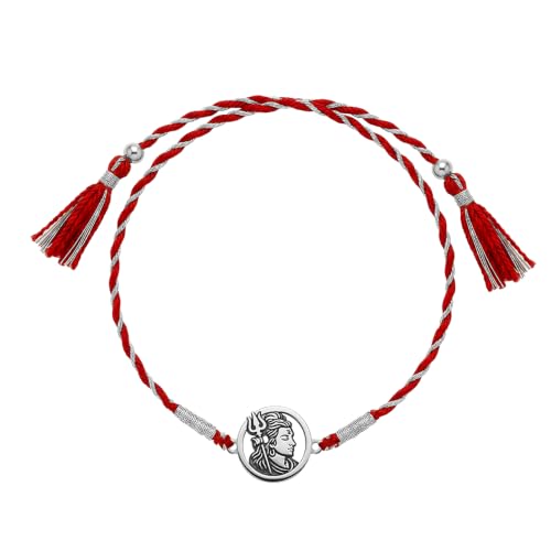 Image of GIVA 925 Silver Mahadev Blessing Rakhi | Raksha Bandhan Rakhi for Mens | Gift for Couple | With Certificate of Authenticity and 925 Stamp