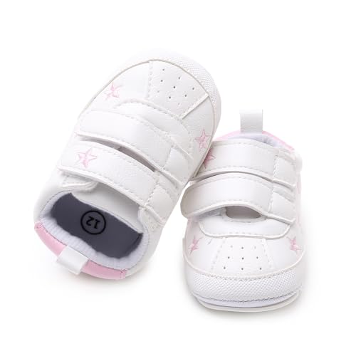 Image of RVROVIC Baby Boys Girls Anti-Slip Sneakers Soft Ankle Boots Toddler First Walkers Newborn Crib Shoes