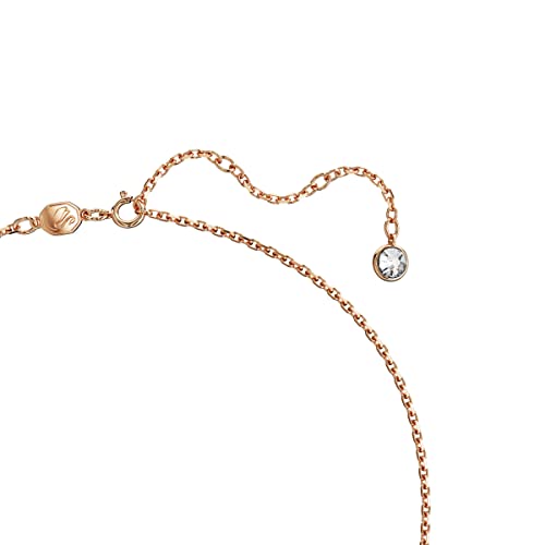 Swarovski Swan Pendant Necklace with Pink Crystal Pavé on rose-gold tone Plated Chain, Part of the Iconic Swan Collection3