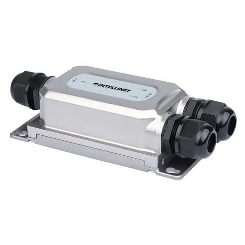 Image of Intellinet 2-Port Outdoor Gigabit PoE++ Extender, 60W, IP67 IK10 | IEEE 802.3bt /at /af compliant unit extends Ethernet to 656 ft, supports 95 W input, 6 kV surge protection | 561648