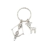 Crossbow and Deer Whitetail Country Stand Blind Buck Doe Hntr Hunting Sniper Shotgun Gun Bow Elk Club Trophy Head Antlers Point Deerhunter Field Stream Woodsman Arrow Wild Keychain Deer Hunter 111K