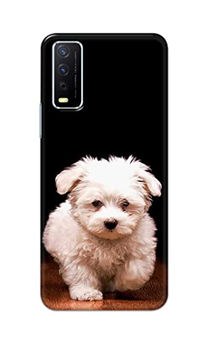 Image of PRINTFIDAA� Printed Hard Back Cover Case for Vivo Y12s | Y12s 2021 | Y12G | Y20A | Y20G Back Cover (Puppy Dog) -2808
