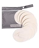Kindred Bravely Organic Reusable Nursing Pads, Washable, for Breastfeeding & Leaking with Carry Bag, 10 Pack 4.5' D (Twilight Regular)