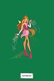  Winx Club Flora N03053 Notebook: Lined College Ruled Paper, Journal, Diary, 6x9 120 Pages, Matte Finish Cover, Planner