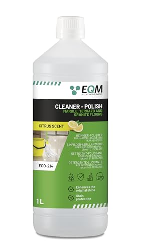 EQM - ECO-214 - Nettoyant et Polissage pour Marbre & Pierre naturelle - 1L - Rehausse la couleur et la brillance naturelles
