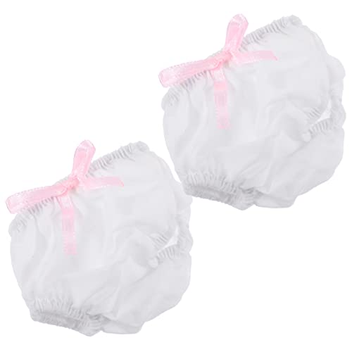 TOYANDONA 2pcs Doll Underwear Girl Doll Diapers Toy Underpants for 18 Inch s Dress up Supplies DIY Decors Diapers Underwear s for Girls Cloth Mini Baby White