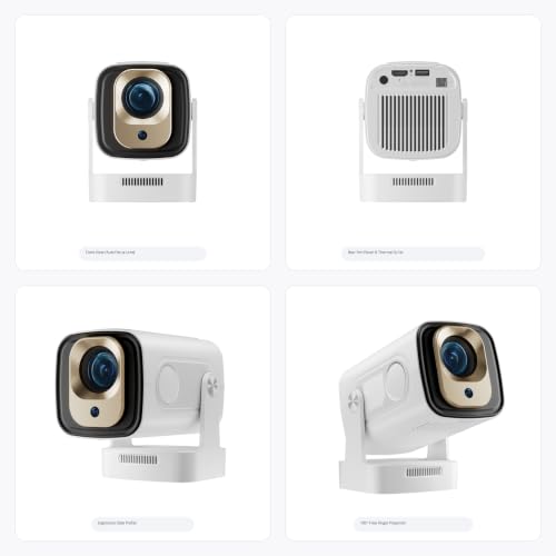 Image of TECHNOVIEW Native 1080p, Auto Focus, Auto Keystone, Smart Projector with 4K Support, WiFi 6 and Bluetooth, Inbuilt 5W Speaker, Android OS, OTT Apps Support