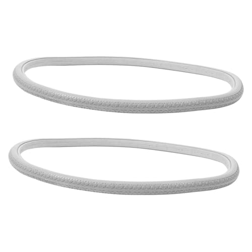 FOMIYES 2Pcs Solid Wheelchair Tire Elastic Non Inflatable Replacement Wheel for Wheelchairs Durable and Lightweight Wheelchair Supplies