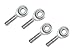 American Star CMR 8 1/2 Inch x 1/2-20 Thread MALE RH ROD END HEIM JOINT (set of 4)