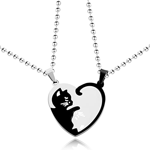 Collar de gato de Halloween en acero de titanio Uloveido SN156