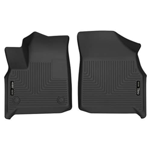 Husky Liners Weatherbeater Floor Mats | Fits 2018 - 2024 Buick Enclave & Chevrolet Traverse (2024 Limited Only) | Front Row, 2-pc Black - 13251