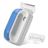 AQQA Aquarium Magetic Glass Cleaner Brush with 2 Detachable Scrapers Floating Fish Tank Cleaning Tools Algae Scraper for 0.25-0.45 inch Thick Glass/Acrylic Tanks (Medium)