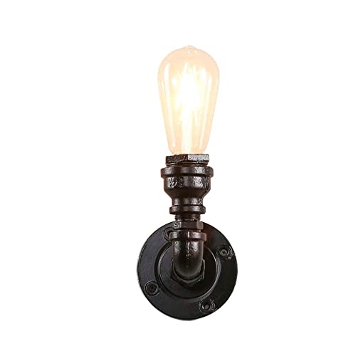 Lumière murale industrielle E27 en fonte noire pour restaurant et bar vintage