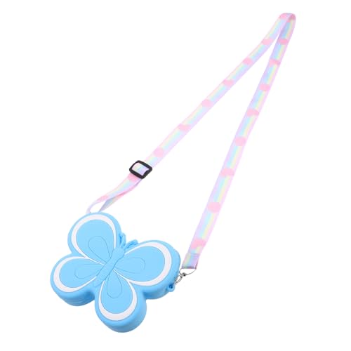 BESTYASH Butterfly Purse Cute Mini Silicone Coin Purse for Crossbody Bag Adorable Tiny Wallet for Versatile Fashionable Accessory for Young