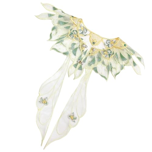 Removable Collar Shawl Sweet Floral Shawl Organza Embroidered Collar Decorative Shirt Collar Chinese Aesthetics4