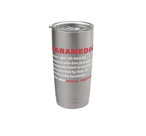 Funny Paramedic Definition EMS First Responder Gobelet isotherme en acier inoxydable double paroi