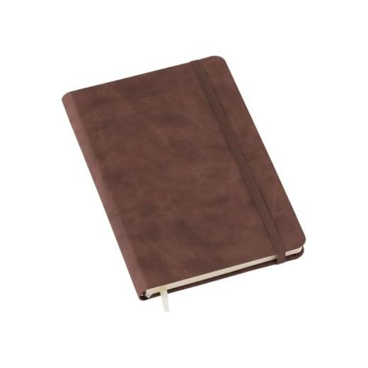 Caderno Sem Pauta Moleskine Grande A5 14x21 80 Folhas Caderneta de Anotações Capa Emborrachada (marrom sem pauta)