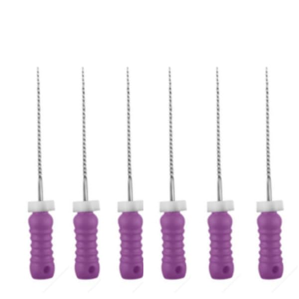 Image of Dental Niti-K-Files(21Mm,Purple(#10 No))(Pack Of 6Pc)
