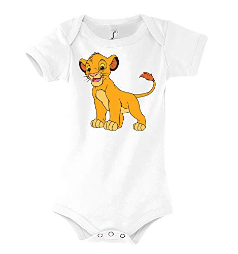 Youth Designz - Body para bebé modelo Rey Simba Blanco 3-6 Meses Cover