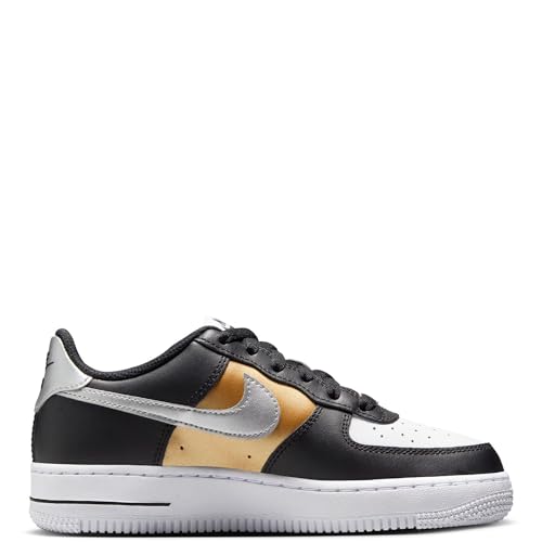 AIR FORCE 1 (GS) "BLACK/METALLIC SILVER"2