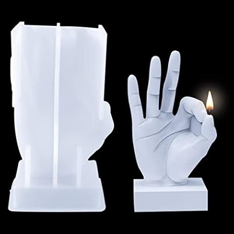 FineInno OK Gesture Candle Mould for Crafts Cover