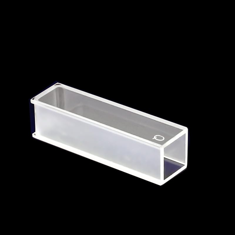 Lot de 2 cuvettes en quartz avec couvercle, longueur de trajet de 10 mm, JGS1, for spectrophotomètre de laboratoire