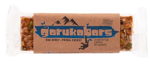 Garuka Bars Energy Bar – Handmade with Raw Honey – 100% Recyclable Packaging (Red Walnut Protein, 12 Bars)