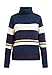 Produktbild DreiMaster Strick Rollkragenpullover Damen 39525080 Marine Mehrfarbig, M/L Marine Mehrfarbig