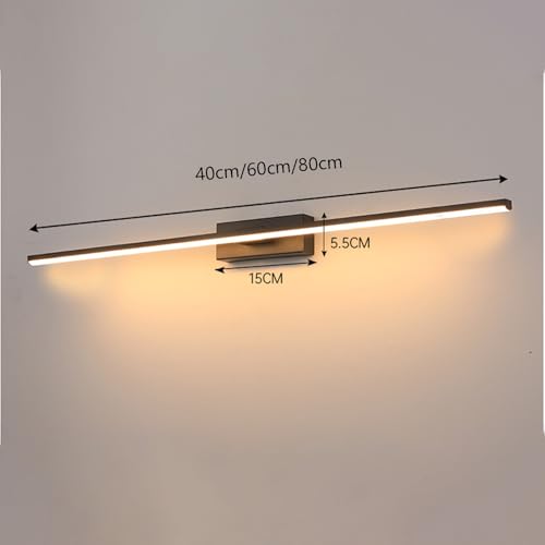 Iluminación de pared LED para baño impermeable con aplique largo de 40cm 7