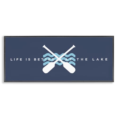 Lake House Oars Nautical Travel, 13 x 30 Inch Framed Giclée Print