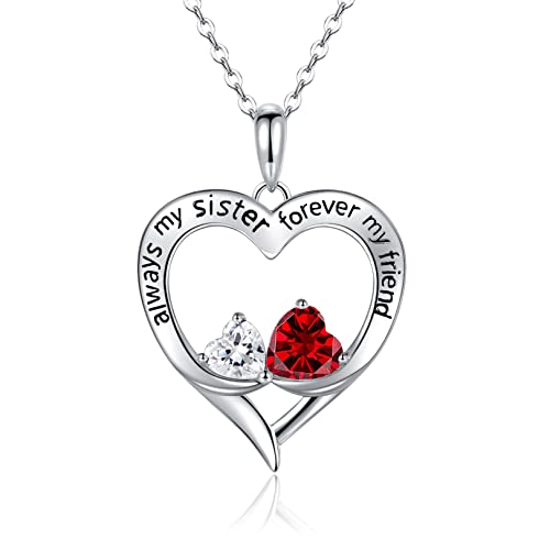 Collar de corazón para mujer 925, cadena de plata Cover
