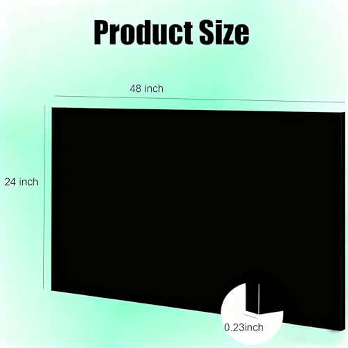 Image of HDPE Sheet 1 /4-24 inch x 48 inch High Density Polyethylene Sheets with Protective Film 1 /4 Thick HDPE Plastic Sheet Board Solid Plastic Block for Flat Panel DIY Projects Machining Home (Black)