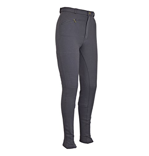 Discount Pet Accessories Equitación Hombre Suave Elástico Jodhpurs Jods Pantalones De Montar En Gris - 40 EU/76 cm