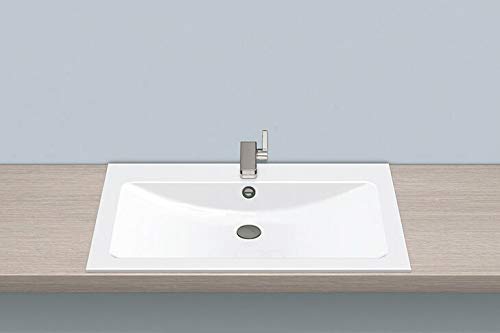 Alape Einbaubecken EB.R800H, rechteckig B: 800mm H: 120mm T: 500mm, 2204200000,weiß - 2204200000