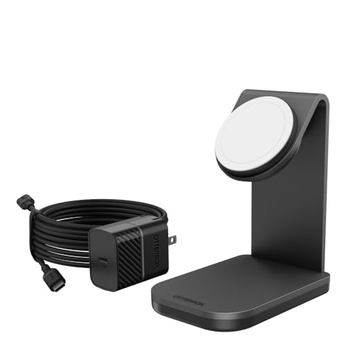 OtterBox Wireless Charging Stand for MagSafe (MFi Approved -15W) - Includes 20W Wall Charger & 2M...