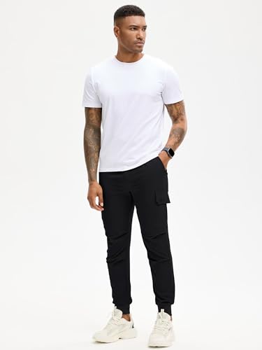 HOTake Men's Lightweight Joggers 4 Way Stretch Quick Dry Sweatpants with Pockets Cargo Joggers for Men Slim Fit4
