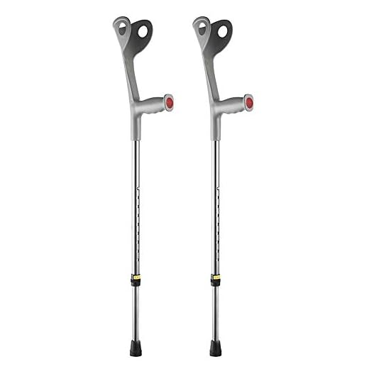 YUWELL Adjustable Lightweight Arm Cuff Crutch,Forearm Crutches Ergonomic,Applicable to Elderly and Infirm,Slightly Disabled Lower Limbs or Injured Lower Limbs(1 Pair)