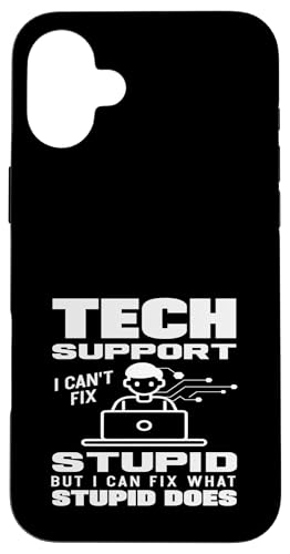 �e�N�j�J���T�|�[�g I Can Fix What Bupid Does Funny IT �X�}�z�P�[�X iPhone 16 Plus �p