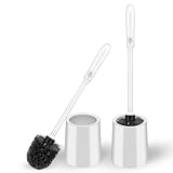 AONEZ Toilet Brush and Holder Set - 2 Pack Deep Cleaning Bathroom Essential
