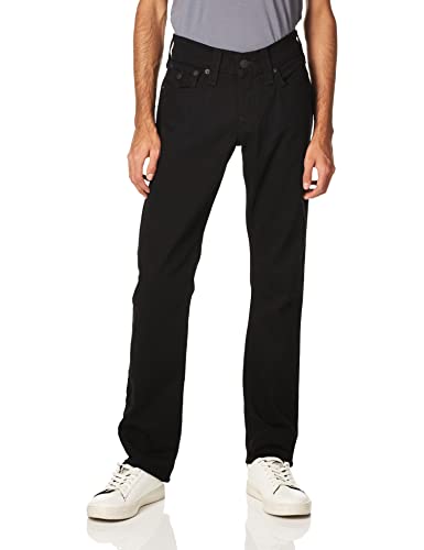 True Religion Men's Ricky Low Rise Straight Leg Jean with Back Flap Pockets