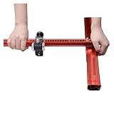 120/90/60CM azulejo de vidrio cuchillo de empuje herramientas de corte abridor de azulejo de vidrio cortador de azulejo de cerámica rodillo cortador de vidrio Para entusiastas del bricolaje(120CM Red