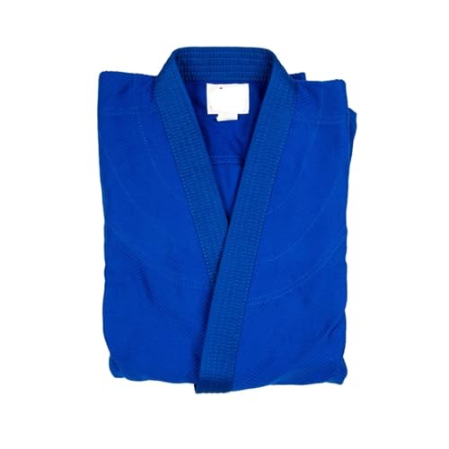 Trajes De Judo Traje Gi profesional de Judo, traje artes marciales, uniforme for hombre y mujer, kimono tejido único Para Uniforme De Entrenamiento(Blue,XL-170CM)